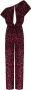 Elisabetta Franchi Bordeaux Paillet Jumpsuit met Boothalslijn - Thumbnail 2