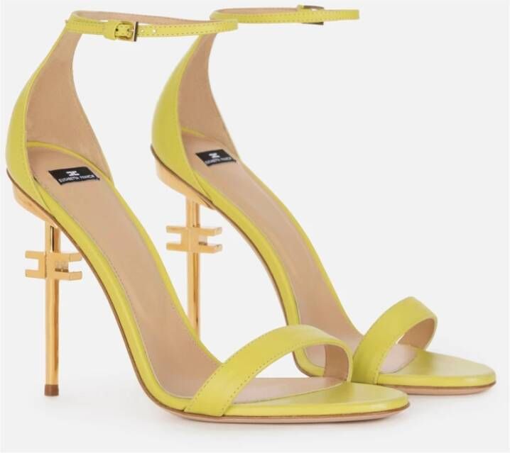 Elisabetta Franchi Gele Sandalen voor Vrouwen Yellow Dames