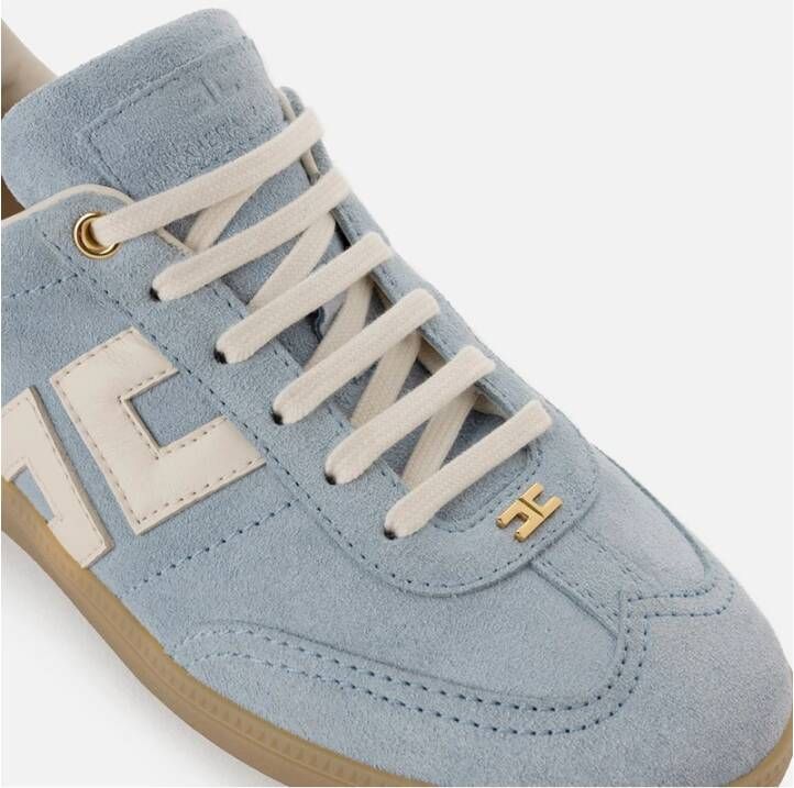 Elisabetta Franchi Golden Rivet Leren Sneakers