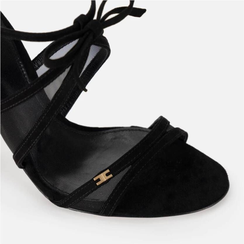 Elisabetta Franchi High Heel Sandals Black Dames