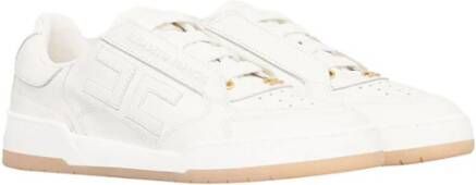 Elisabetta Franchi Ivory Sneakers Stijlvol en Comfortabel