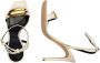 Elisabetta Franchi Leaf Jewel Leren Stiletto Sandalen - Thumbnail 2