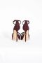 Elisabetta Franchi Leren Plateau Stiletto Sandalen - Thumbnail 2