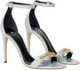 Elisabetta Franchi Leren sandalen Blue Dames - Thumbnail 2