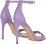 Elisabetta Franchi Leren Sandalen Purple Dames - Thumbnail 3