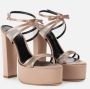 Elisabetta Franchi Nude Sandalen voor Dames Beige Dames - Thumbnail 2