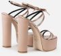 Elisabetta Franchi Nude Sandalen voor Dames Beige Dames - Thumbnail 3