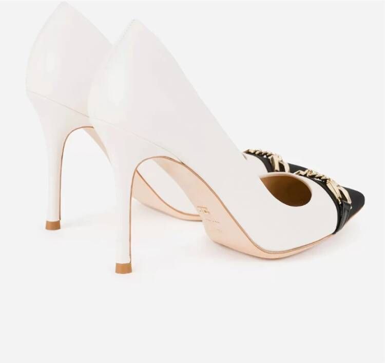 Elisabetta Franchi Boter Hak Schoenen Beige Dames