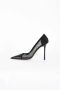 Elisabetta Franchi Python Effect Stiletto Hakken in Mesh - Thumbnail 2