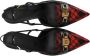 Elisabetta Franchi Zwarte en Rode Tartan Slingback Pump Multicolor Dames - Thumbnail 2