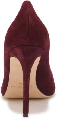 Elisabetta Franchi Suède Schoenen Rouge Noir
