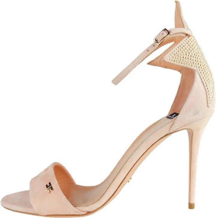 Elisabetta Franchi Suède Studded Star Heels Pink Dames