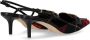 Elisabetta Franchi Zwarte en Rode Tartan Slingback Pump Multicolor Dames - Thumbnail 6