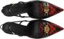 Elisabetta Franchi Zwarte en Rode Tartan Slingback Pump Multicolor Dames - Thumbnail 7