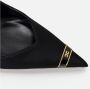 Elisabetta Franchi Zwarte Leren Pumps Beeldhouwhak - Thumbnail 2