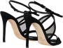 Elisabetta Franchi Zwarte Suède Strik Sandalen voor Vrouwen Black Dames - Thumbnail 2