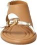 Elvio Zanon Beige Goud Dames Sandaal Elegant Ontwerp - Thumbnail 2