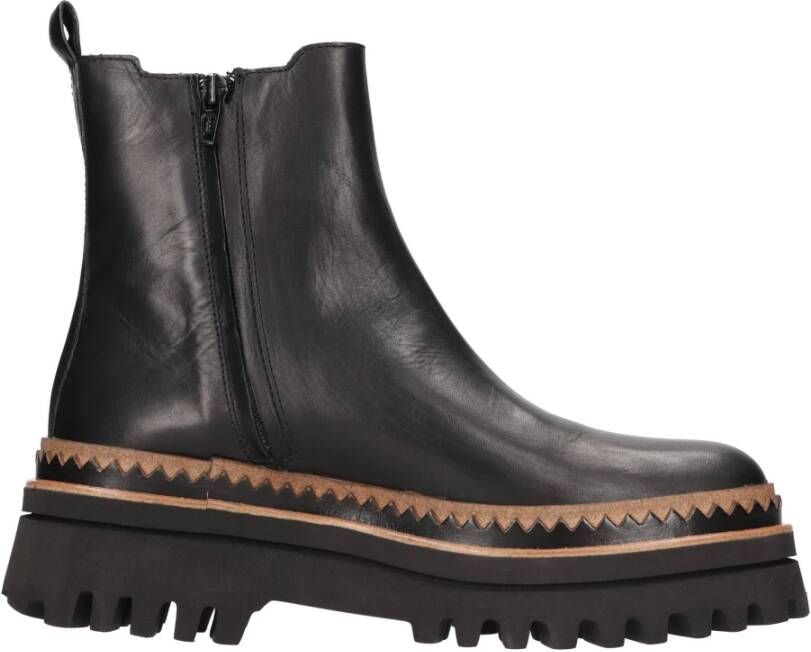 Elvio Zanon Laarzen Zwart Black Dames