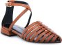 Elvio Zanon Parma lederen sandalen Bruin Dames - Thumbnail 2