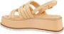 Elvio Zanon Platte sandalen Beige Dames - Thumbnail 3