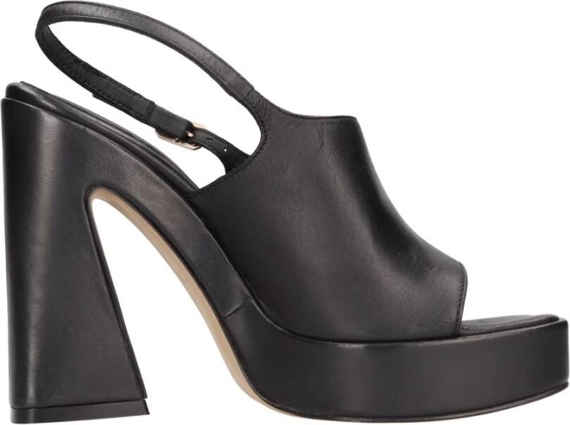 Elvio Zanon Sandalen Zwart Black Dames