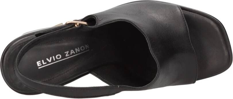 Elvio Zanon Sandalen Zwart Black Dames