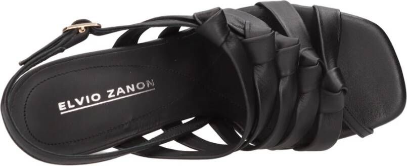 Elvio Zanon Sandalen Zwart Black Dames