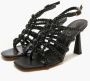 Emanuelle Vee Stijlvolle Zwarte Hoge Hak Sandalen Black Dames - Thumbnail 8