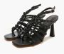 Emanuelle Vee Stijlvolle Zwarte Hoge Hak Sandalen Black Dames - Thumbnail 2