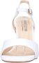 Emanuelle Vee Elegante Leren Sandalen met 90mm Bamboe Effect Hak White Dames - Thumbnail 4