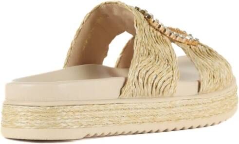 Emanuelle Vee Sliders Beige Dames