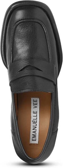 Emanuelle Vee Stijlvolle Leren Mocassin Hakken Pumps