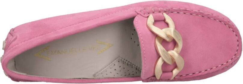 Emanuelle Vee Suède Loafers met Goudkleurige Applicaties