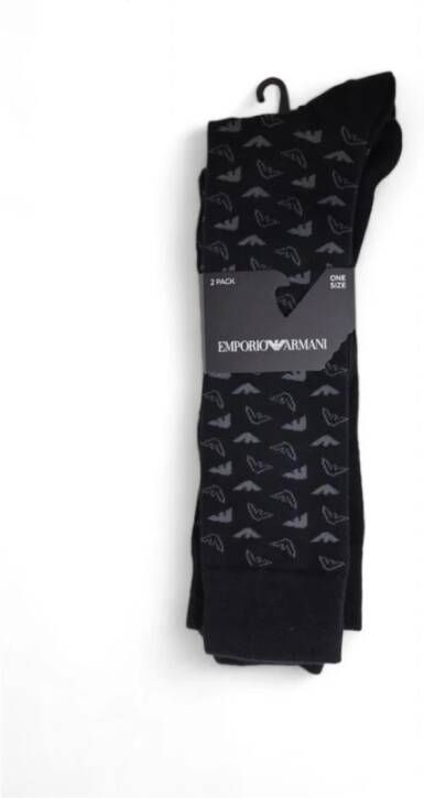Emporio Armani Adelaar Logo Stijl Katoenen Sokken