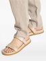 Emporio Ar i Beige Sandalen met Logo Appliqué - Thumbnail 2