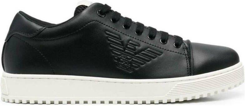 Emporio Armani Zwarte casual sneaker Zwart Heren