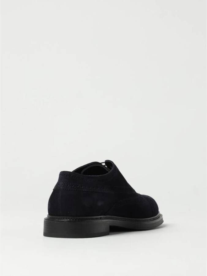 Emporio Armani Blauwe Brogue Oxford Schoenen