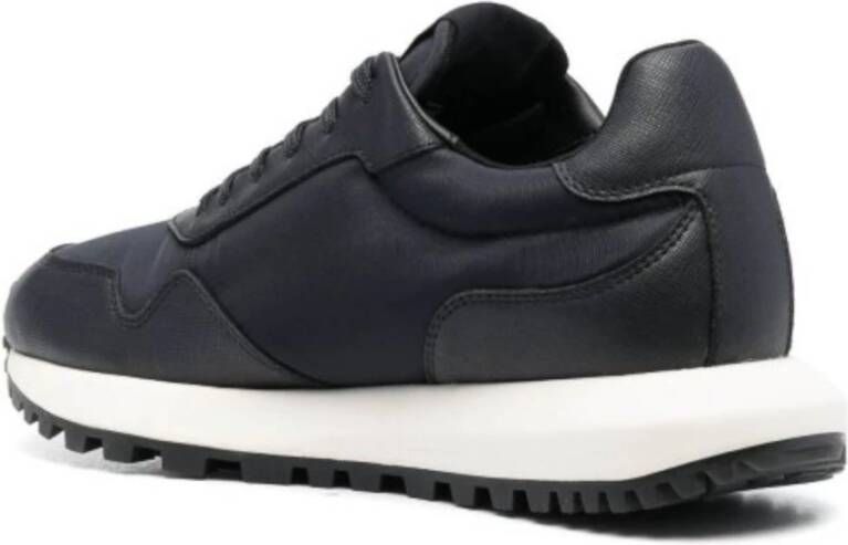 Emporio Armani Blauwe Lage Top Sneakers X4X630Xn877N151