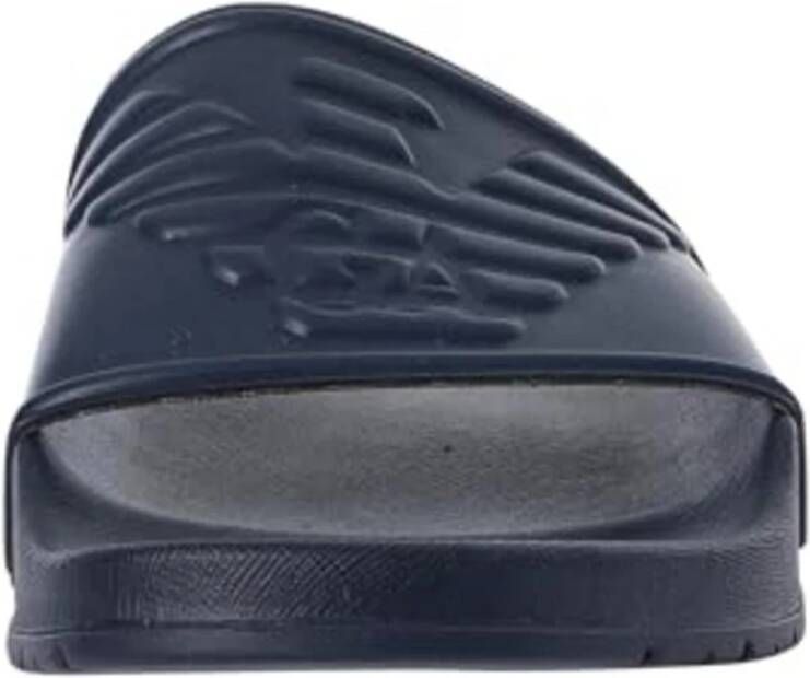 Emporio Armani Blauwe Slip-On Schoenen Blue Heren