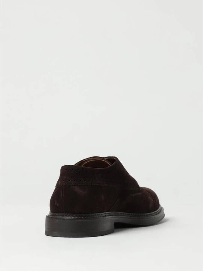 Emporio Armani Blauwe Suède Brogue Oxford Schoenen