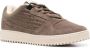 Emporio Ar i Bruine Sneakers Veters Rubberen Zool Gewatteerd - Thumbnail 2