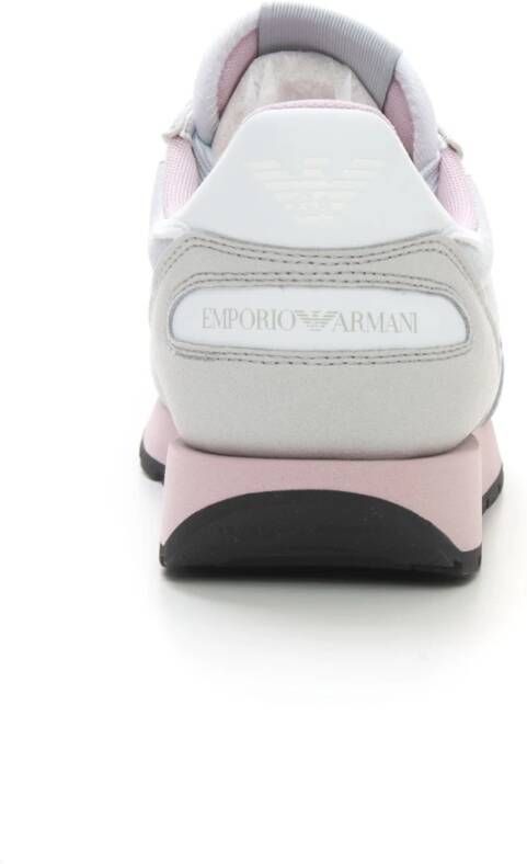 Emporio Armani Canvas en Suède Adelaar Logo Sneaker Multicolor Dames