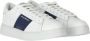 Giorgio Armani Logo Sneakers van Glad Leer White Heren - Thumbnail 7