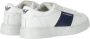Giorgio Armani Logo Sneakers van Glad Leer White Heren - Thumbnail 8