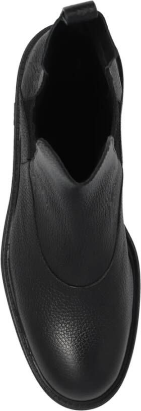 Emporio Armani Chelsea boots van generfd leer
