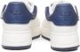 Emporio Armani Contrast Rivet Sneakers Wit Blauw White Heren - Thumbnail 8