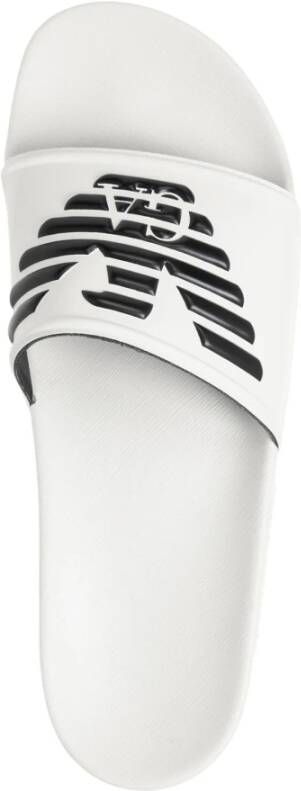 Emporio Armani Damesband Slippers Lente Zomer Collectie White Heren