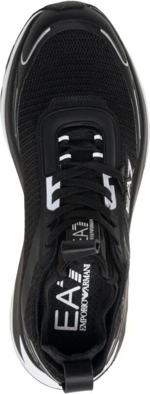 Emporio Armani EA7 Vetersluiting Effen Altura Sneakers Zwart Heren