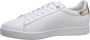 Emporio Armani EA7 Witte leren sneakers met adelaarslogo White Dames - Thumbnail 4
