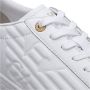 Emporio Armani EA7 Witte leren sneakers met adelaarslogo White Dames - Thumbnail 5